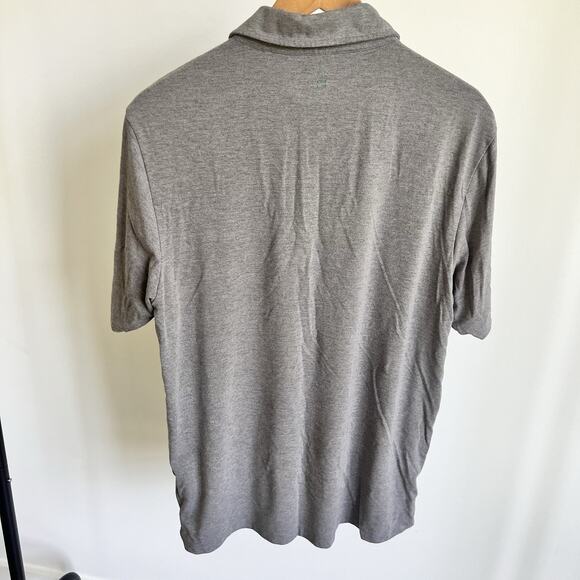Free Fly Polo Shirt Mens Large Performance Bamboo Gray Outdoors Active Fishing - Picture 4 of 8